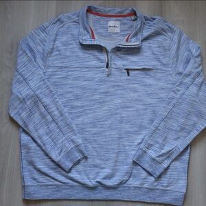 Tommy Bahama Sky Blue Zip-Up Sweater XXL